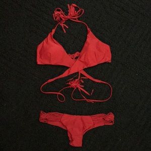 Brand new red bikini